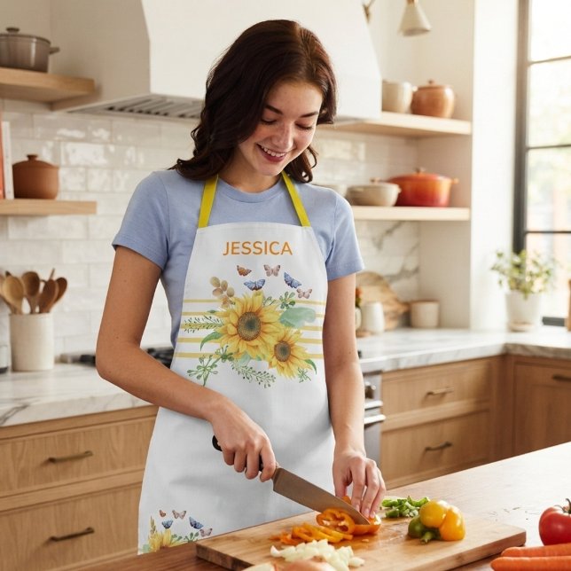 sunflower spring apron (Creator Uploaded)