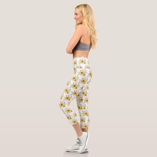 sunflower spring capri leggings