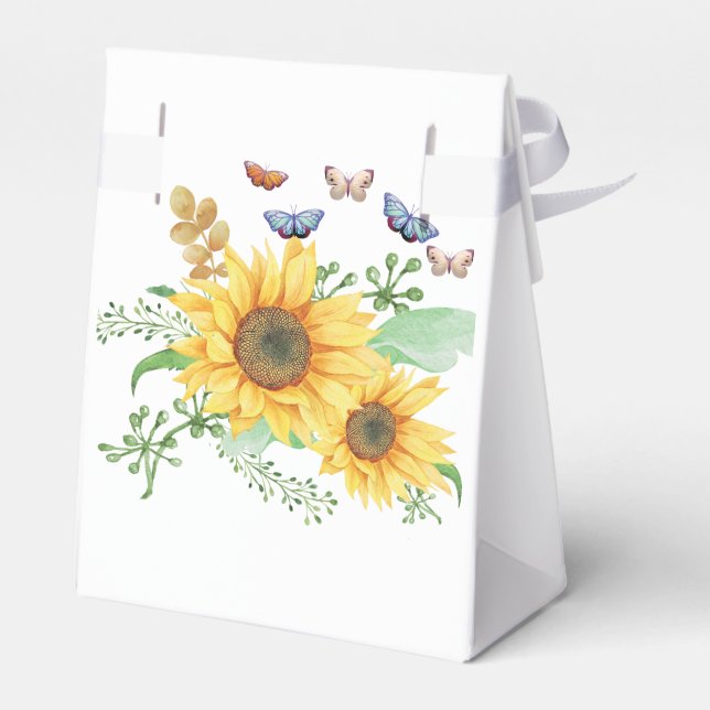 sunflower spring favor box (Back Side)