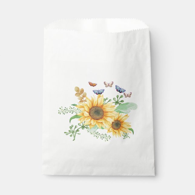 sunflower spring favour bag (Front)