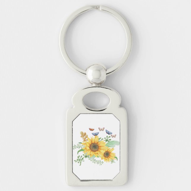 sunflower spring keychain (Front)