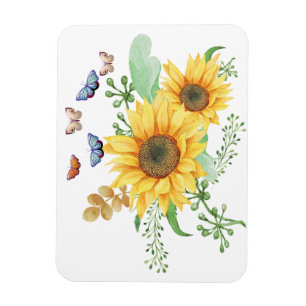 sunflower spring  magnet