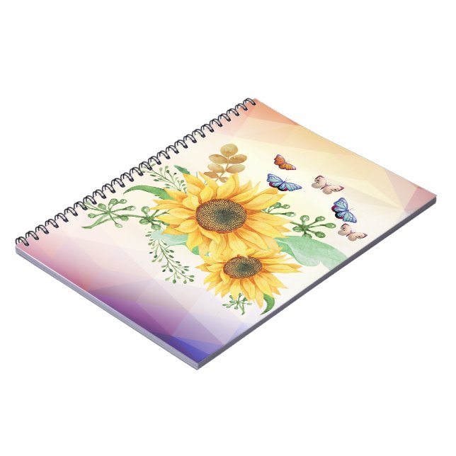 sunflower spring notebook (Left Side)