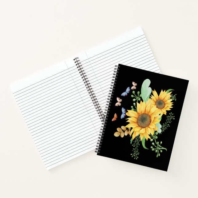 sunflower spring notebook (Inside)