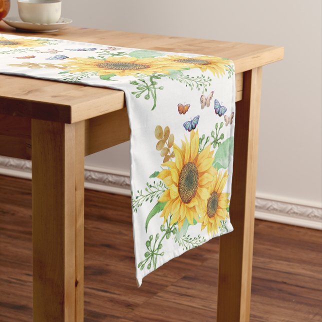 sunflower spring short table runner (In Situ)