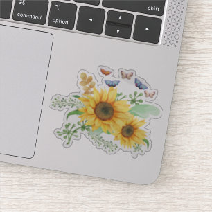 sunflower spring sticker