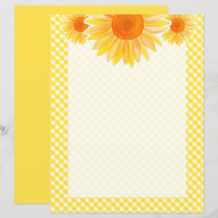 Sunflower Stationery Paper