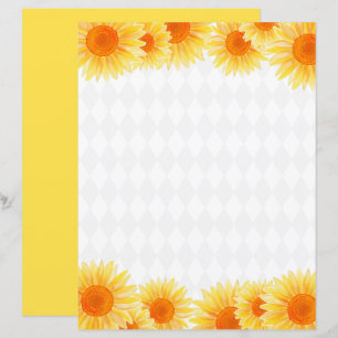 Sunflower Stationery Paper