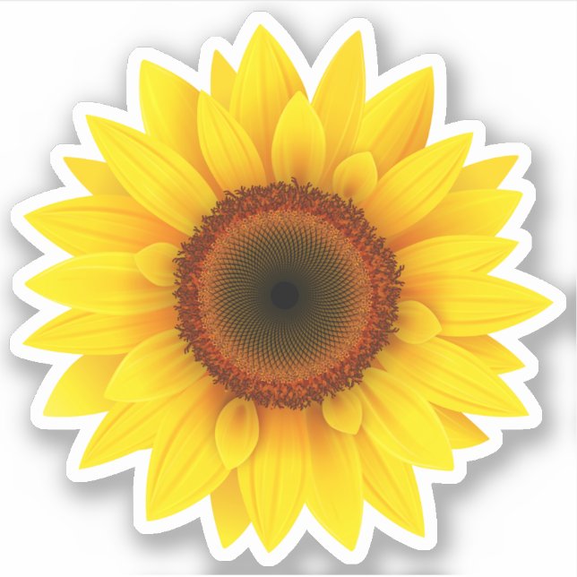 Sunflower Sticker  (Front)