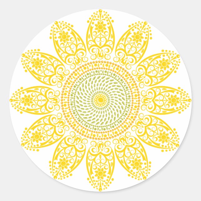 Sunflower Sticker (Front)