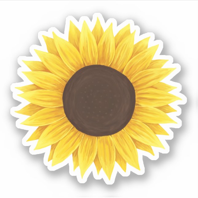 Sunflower sticker (Front)