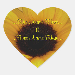Sunflower Stickers Personalized Sunflower Stickers
