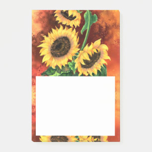 Sunflower Sticky Notes