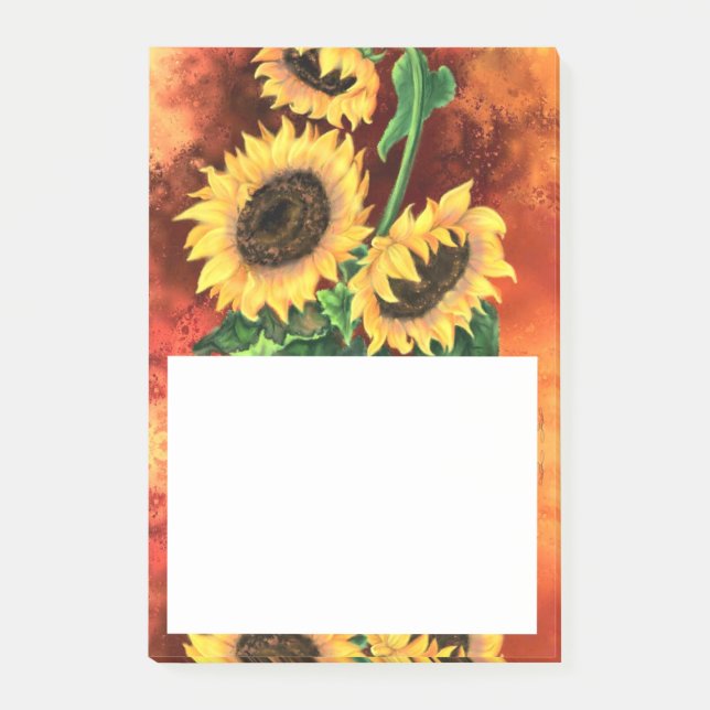 Sunflower Sticky Notes (Front)