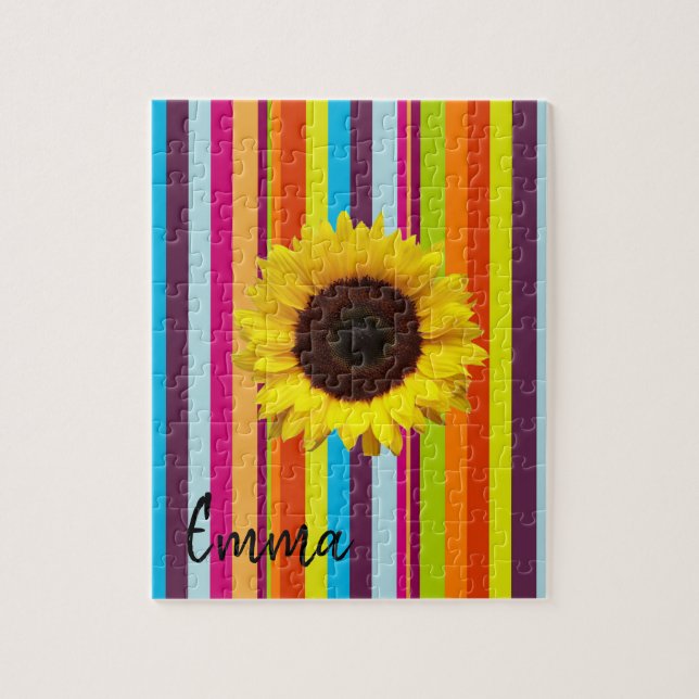 Sunflower Stripe Puzzles (Vertical)