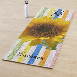 Sunflower Stripe Yoga Mat