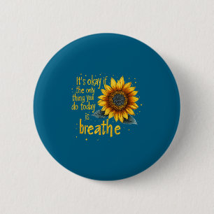 Sunflower Suicide Awareness  2 Inch Round Button
