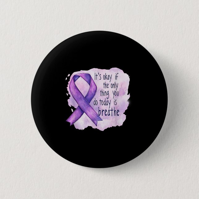 Sunflower Suicide Awareness  2 Inch Round Button (Front)