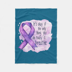 Sunflower Suicide Awareness Fleece Blanket