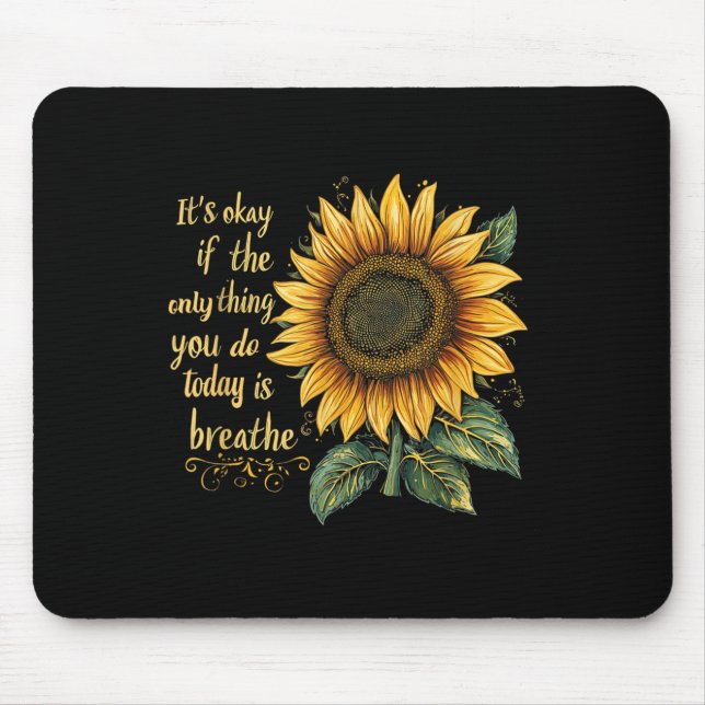 Sunflower Suicide Awareness  Mouse Pad (Front)