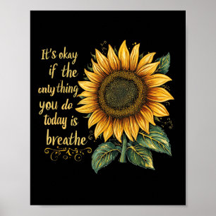 Sunflower Suicide Awareness  Poster