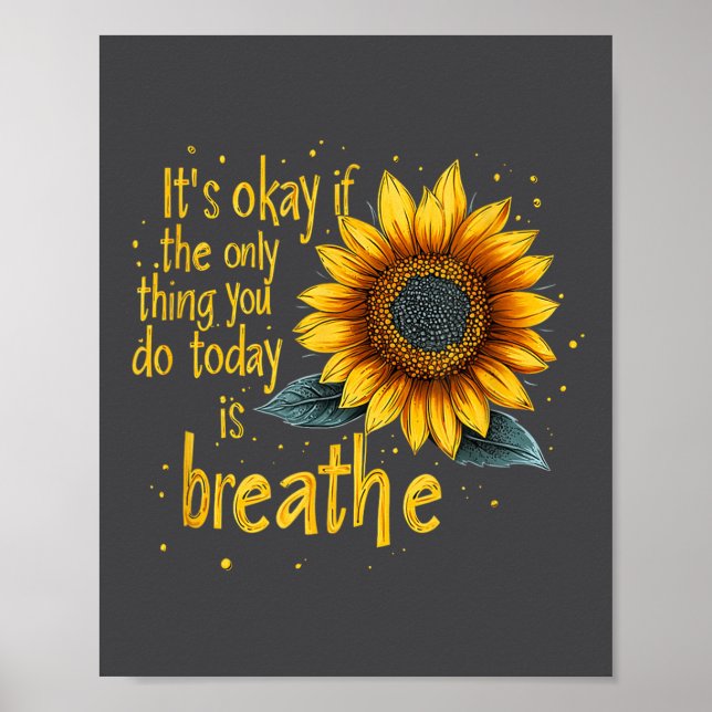 Sunflower Suicide Awareness  Poster (Front)