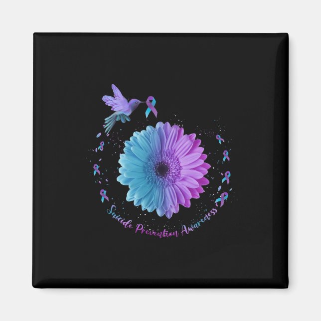 Sunflower Suicide Prevention Awareness  Magnet (Front)