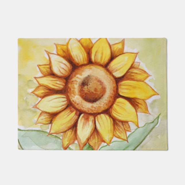 Sunflower Summer Doormat (Front)
