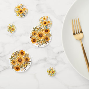 Sunflower Summer Table Confetti Set