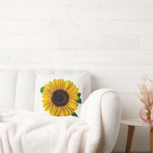 Sunflower Summer Throw Pillow