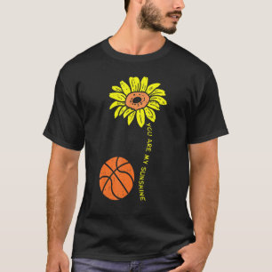 Sunflower Sunshine Basketball Flower Baller Men Wo T-Shirt