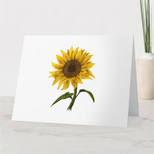 Sunflower Sunshine Floral Watercolor Flower Card