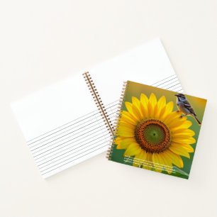 Sunflower Symbolism Notebook