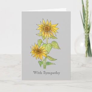 Sunflower Sympathy Card