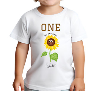 Sunflower T-Shirt Kids 1st Birthday Party