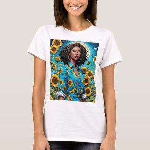 Sunflower T Shirt Moonlit Beauty Retro Aesthetic