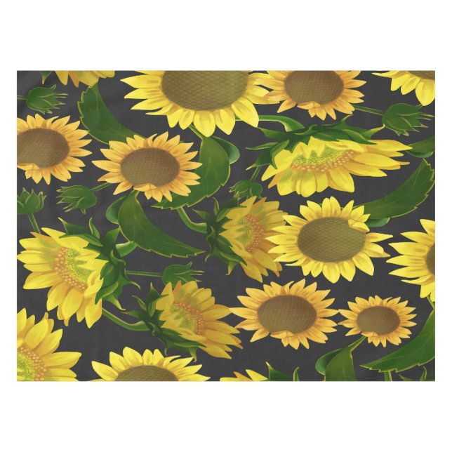 Sunflower Tablecloth (Front (Horizontal))