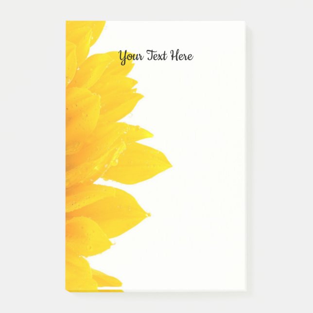 Sunflower Template Notes (Front)