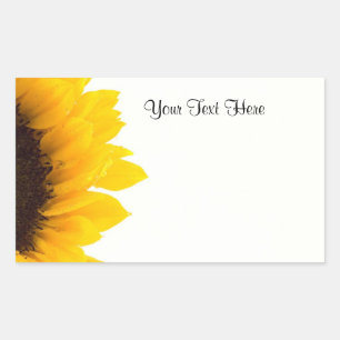 Sunflower Template Sticker