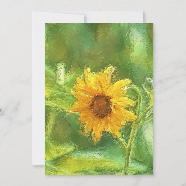 SunFlower Thank You Announcement (Front)