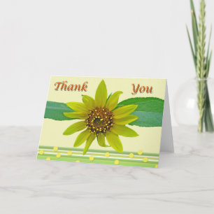Sunflower Thank You (Blank Inside) Card