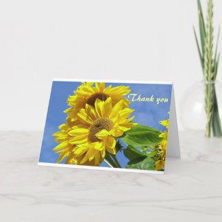 Sunflower Thank You Card