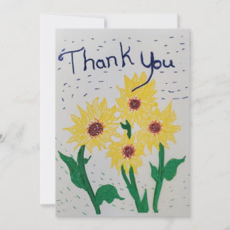 Sunflower Thank you card