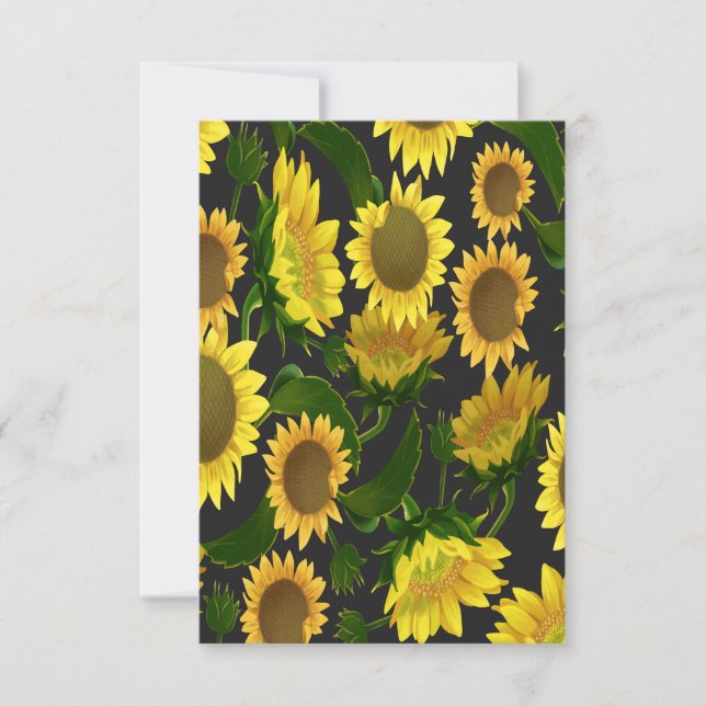 Sunflower Thank You Card (Front)