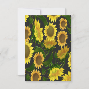 Sunflower Thank You Card