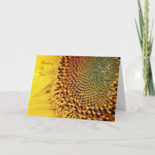 Sunflower - Thinking Of You Card