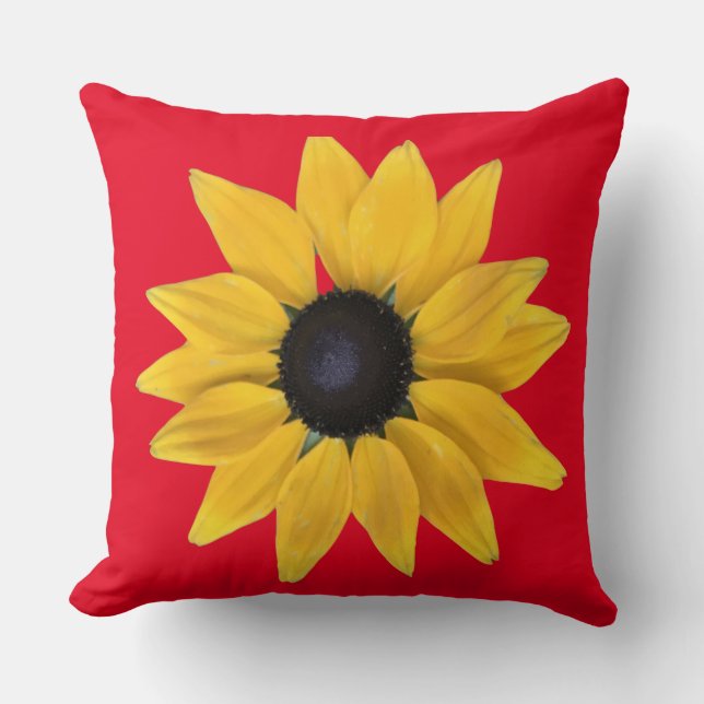 Sunflower   throw pillow (Front)