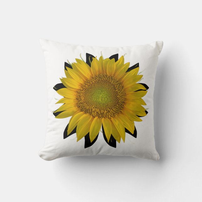 Sunflower Throw Pillow (Front)