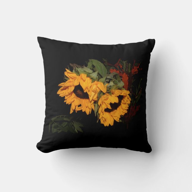 Sunflower Throw Pillow (Front)