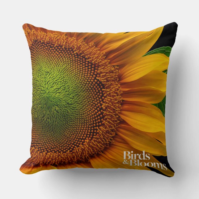 Sunflower Throw Pillow (Front)